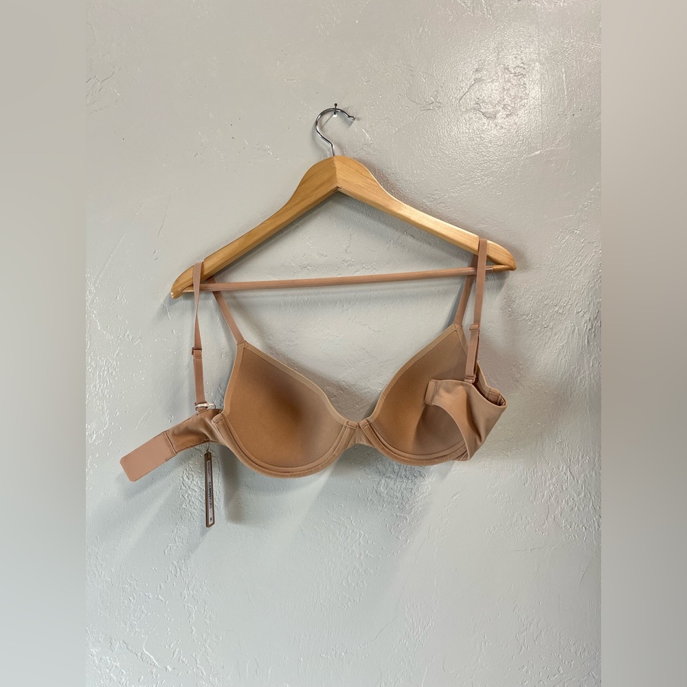 SKIMS Fits Everybody Scoop Plunge Bra 32DD NWT Ochre Color - Picture 5 of 10